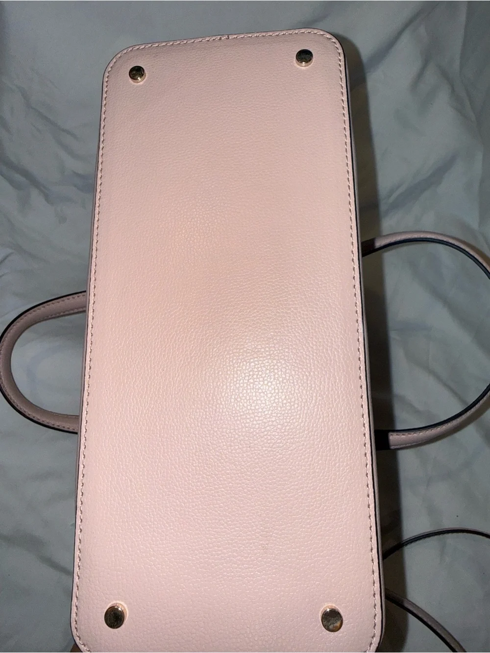 kate spade Blush Pink Pebbled Leather Satchel with Crossbody Strap